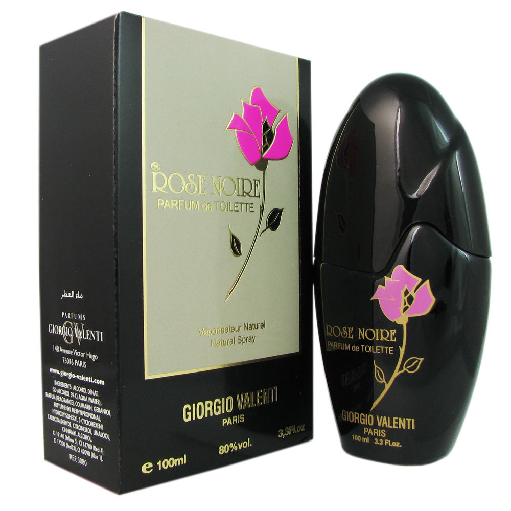 Rose Noire for Women by Giorgio Valenti 3.4 oz Parfum de Toilette Spray
